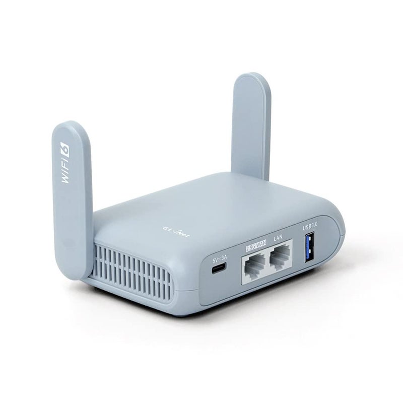 GL.iNet GL-MT3000 (Beryl AX) Portable Travel Router, Pocket Wi-Fi 6 Wireless 2.5G Router, Portable VPN Routers WiFi for Travel, Public Computer Routers, Business, Moblie/RV/Cruise/Plane - Image 1